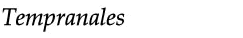 Tempranales